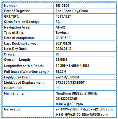 2011 Built Towboat For Sale