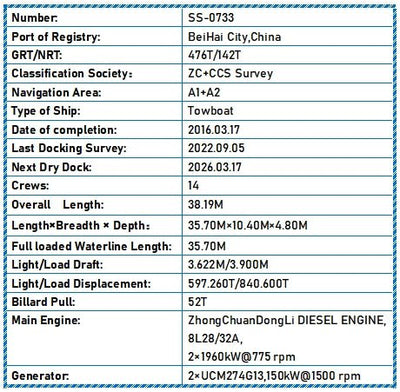 2016 Built Towboat For Sale - 2 - ShipsTrading
