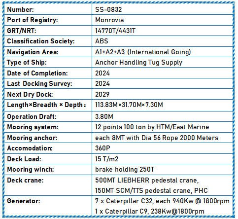 2024 Built Anchor Handling Tug Supply For Sale - 19 - ShipsTrading