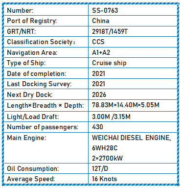 2021 Built Cruise ship For Sale