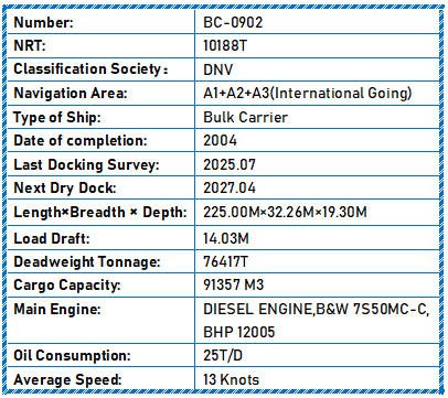 2004 Built 76500 DWT Bulk Carrier For Sale Detail 6