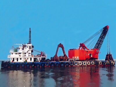 2011 Built 100 DWT Grab Dredger Vessel For Sale