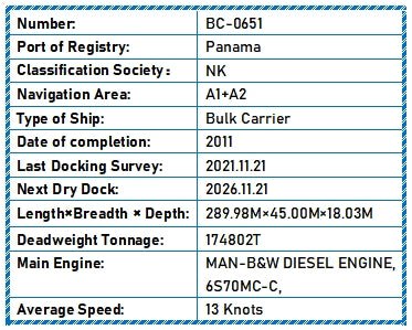 2011 Built 175000 DWT Bulk Carrier For Sale Detail 12