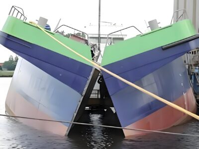 2024 Built 2600 DWT Self Driven Split Hopper Barge For Sale