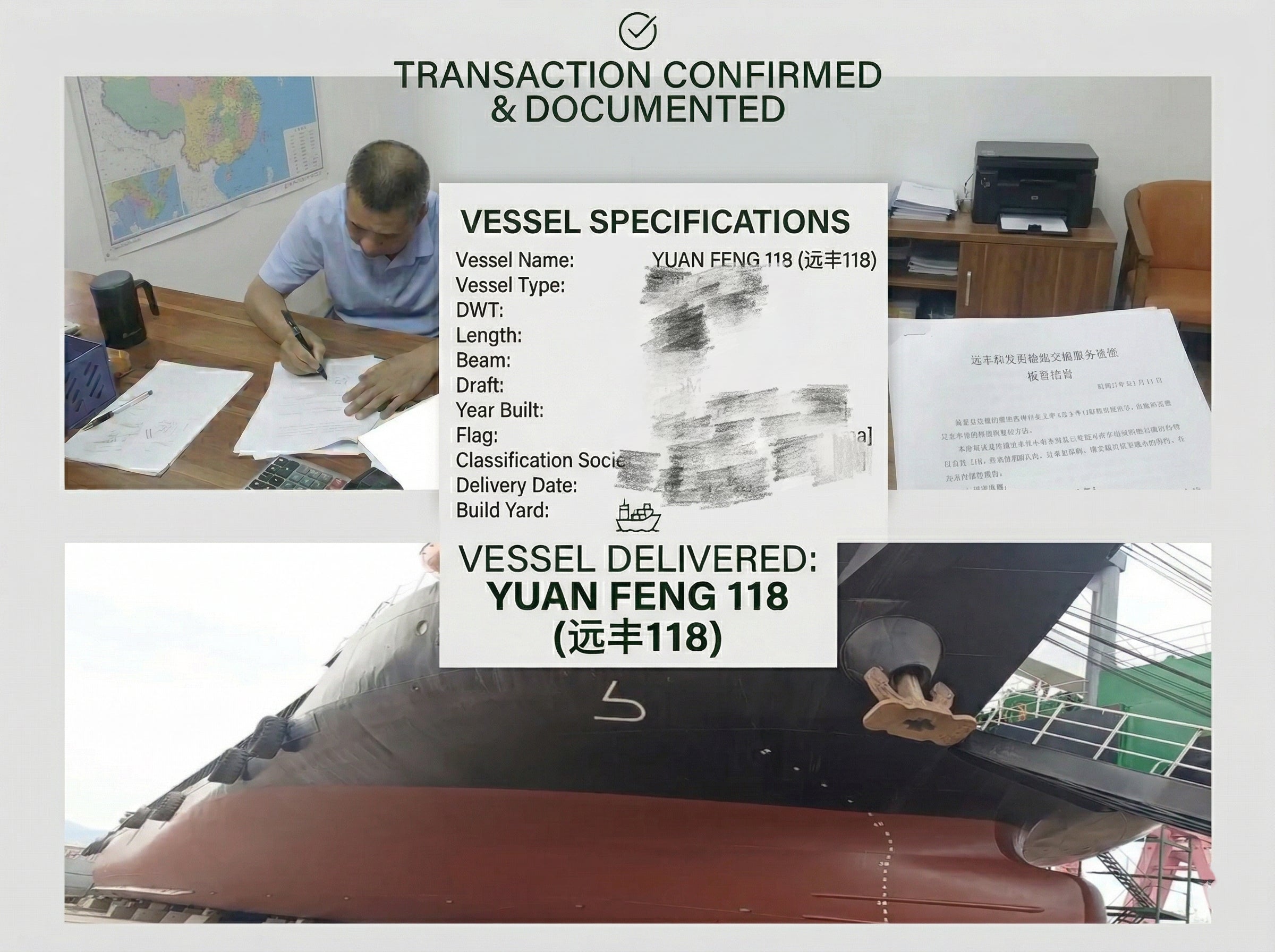 Successful delivery of M/V Yuan Feng 118 Landing Craft Tank