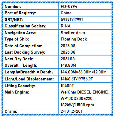 2026 Newbuilding Floating Dock For Sale Detail 20