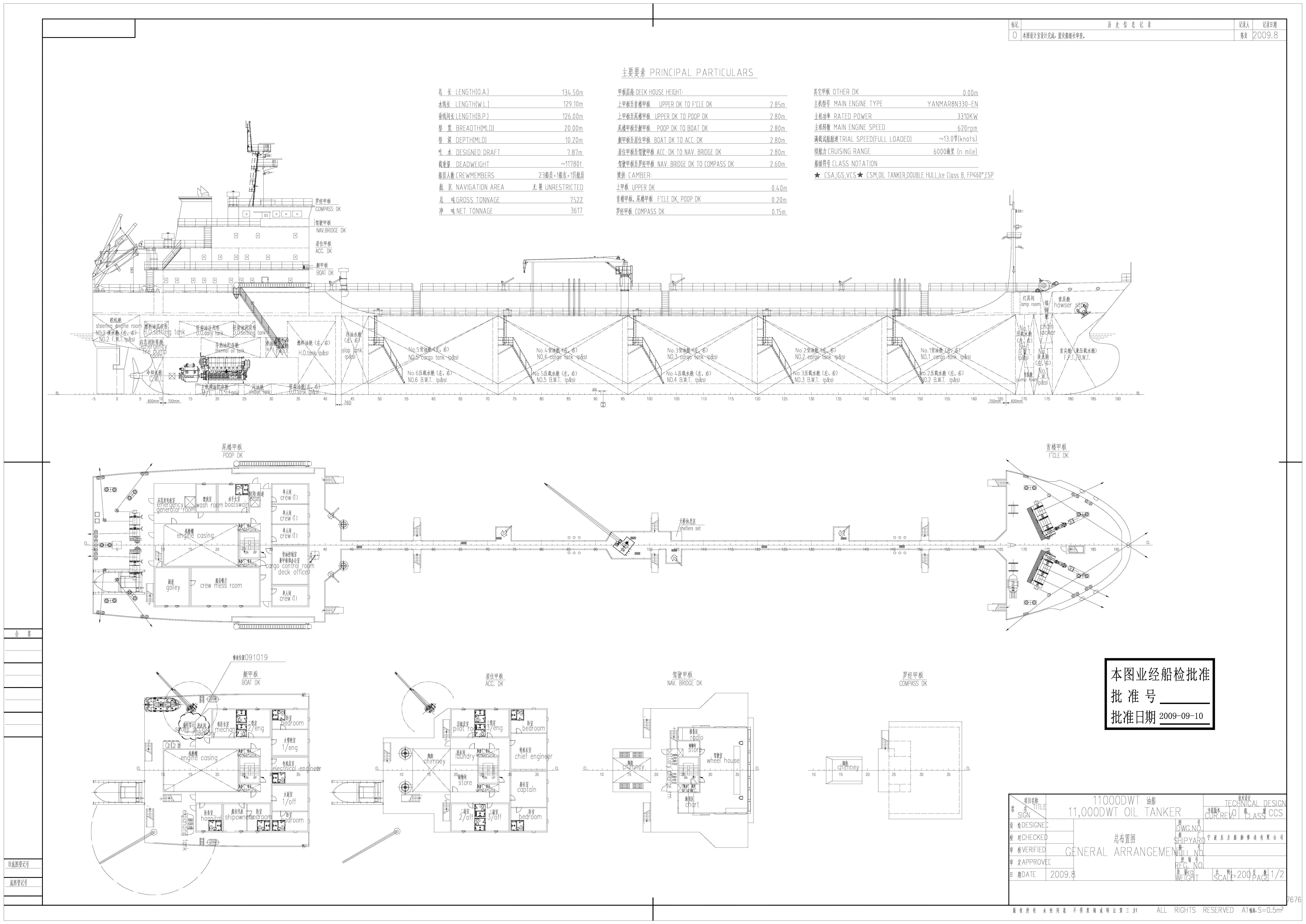 2010 Built 12000 DWT Oil Tanker For Sale Detail 4
