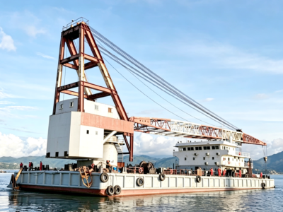 2007 Built 150T Crane Vessel For Sale