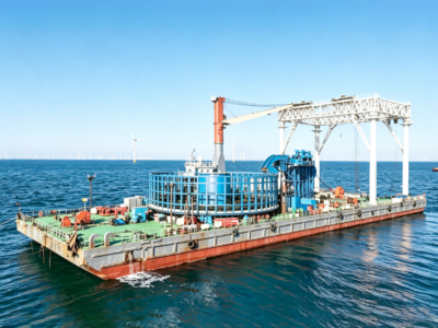 2011 Built 5400 DWT Pipe & Cable Laying Barge For Sale